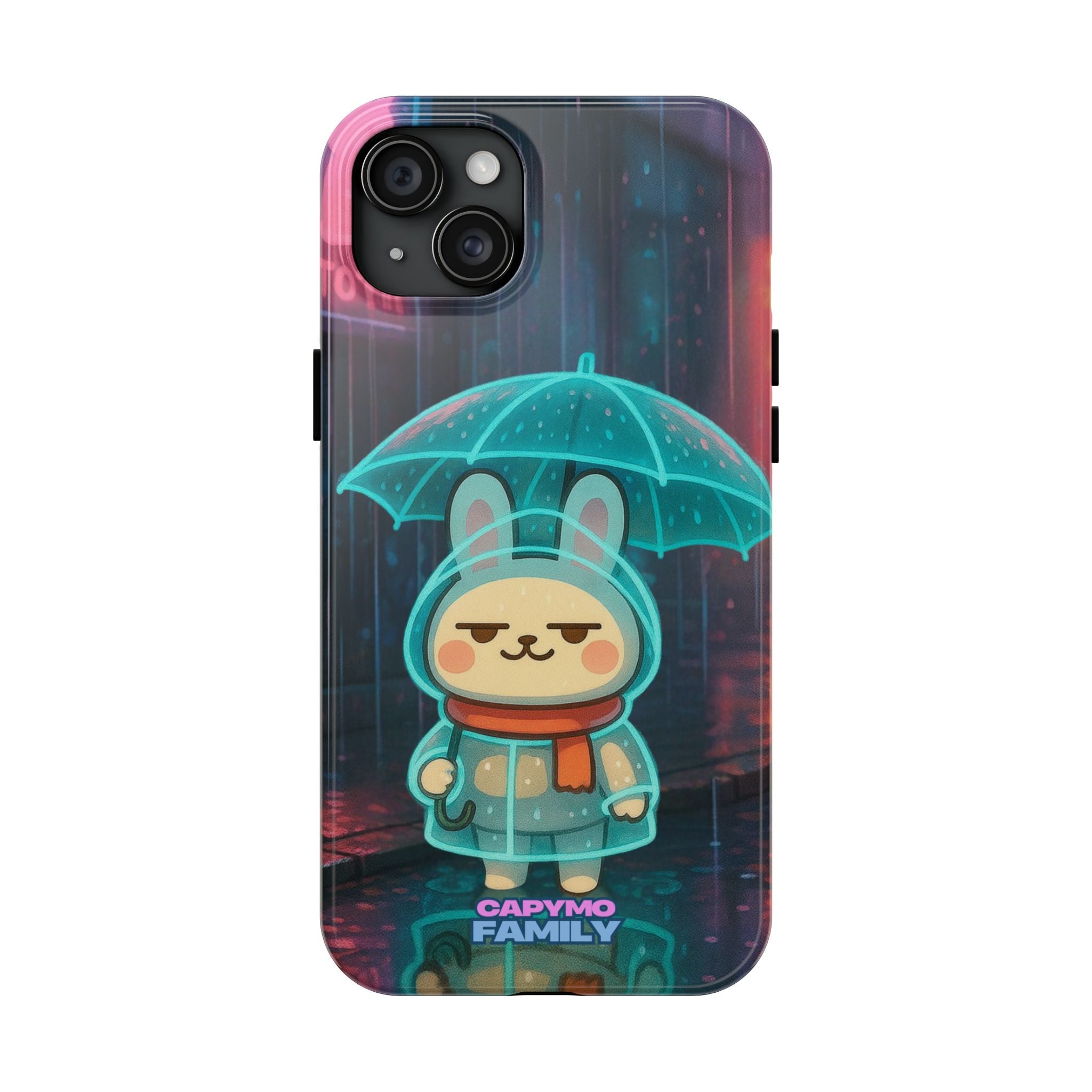 Capymo Family Cute Bunny Phone Case - Cyber Umbrella Bunny "Toto" Phone Case