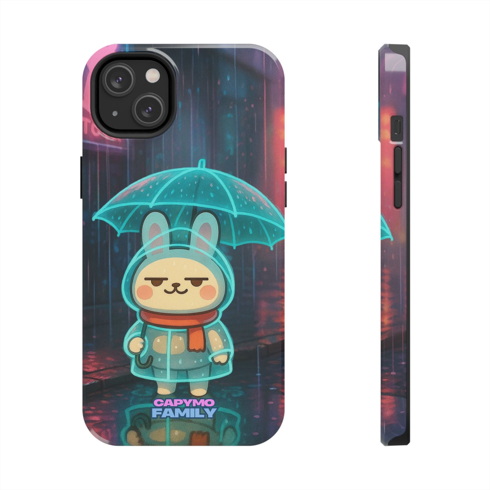 Capymo Family Cute Bunny Phone Case - Cyber Umbrella Bunny "Toto" Phone Case