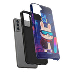 Capymo Family Cute Cartoon Bunny Tough Phone Case –Cyberpunk Bunny "Toto" Phone Case