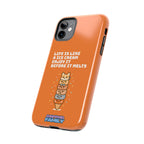 Capymo Family Ice Cream Cat Quote Phone Case – Cute Orange iPhone Cover with Motivational Saying