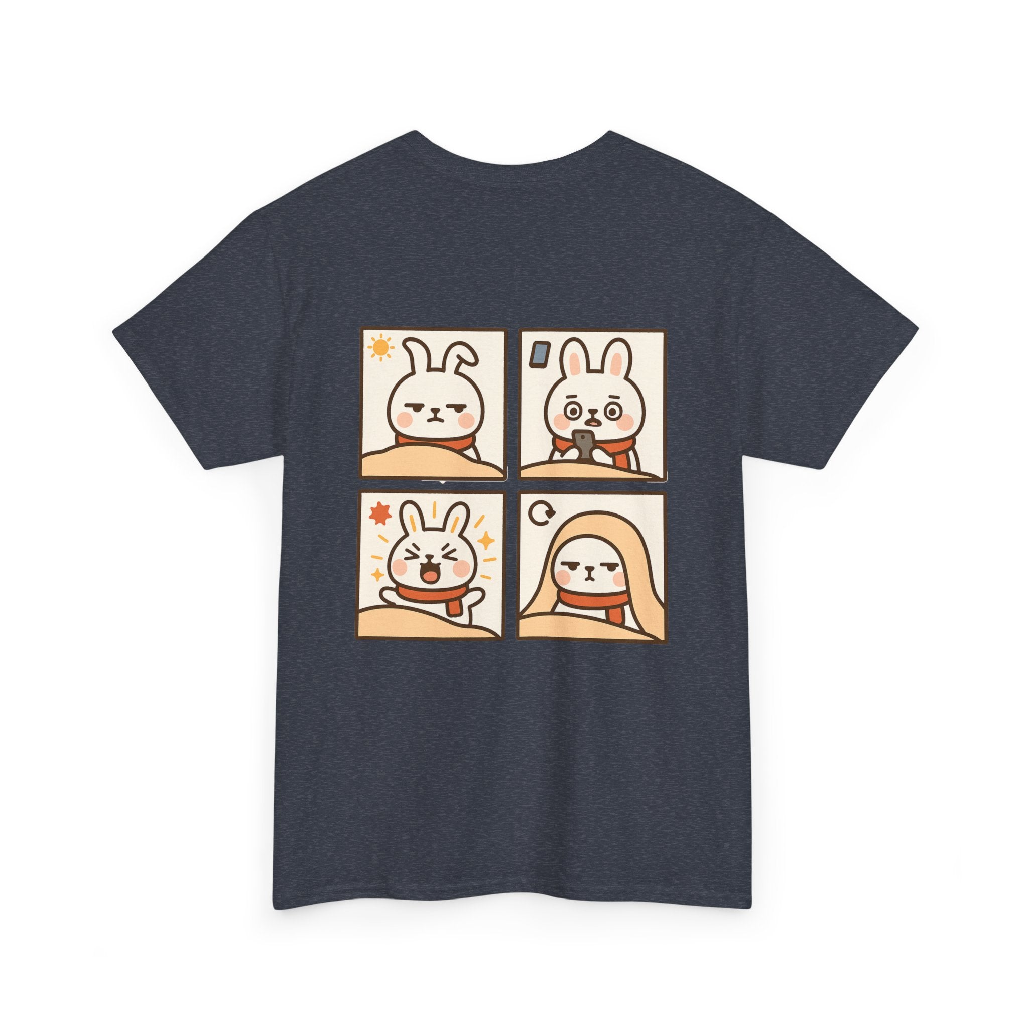 Capymo Family Themed Cute Animal Tee, Cute Cartoon T-Shirt, Bunny Graphic Tee, Funny Family Shirt, Adorable Unisex Cotton Tee