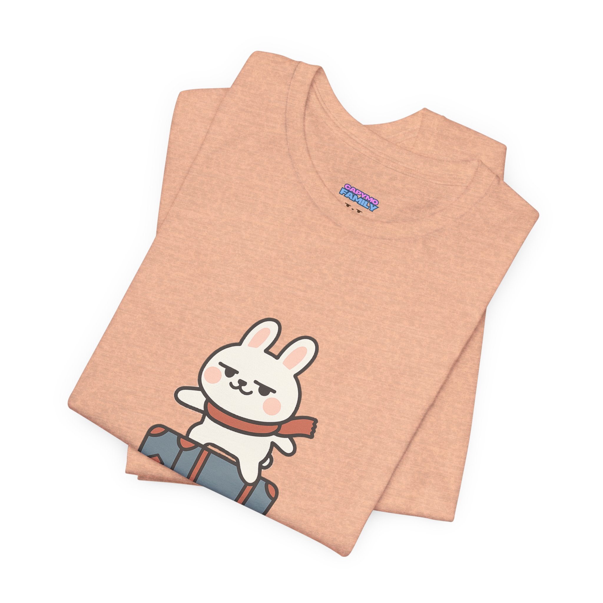 Capymo Family Adventurous Bunny Graphic Tee | Family Travel Shirt, Cute Animal T-Shirt, Fun Summer Outfit, Gift for Travelers, Vacation Wear