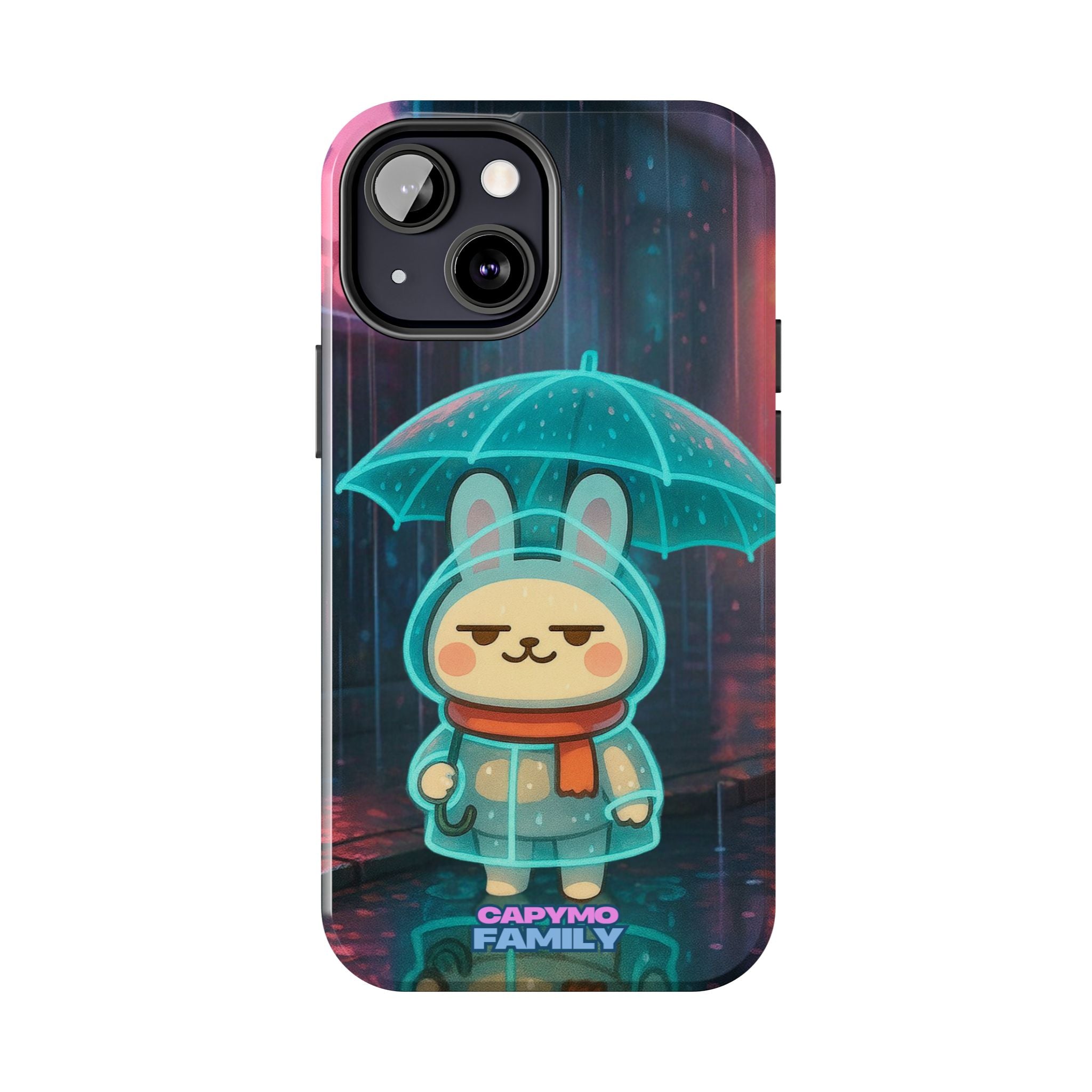 Capymo Family Cute Bunny Phone Case - Cyber Umbrella Bunny "Toto" Phone Case