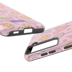 Capymo Family Kawaii Magic Snack Phone Case – Pastel Candy, Popcorn & Cookie Pattern Cover