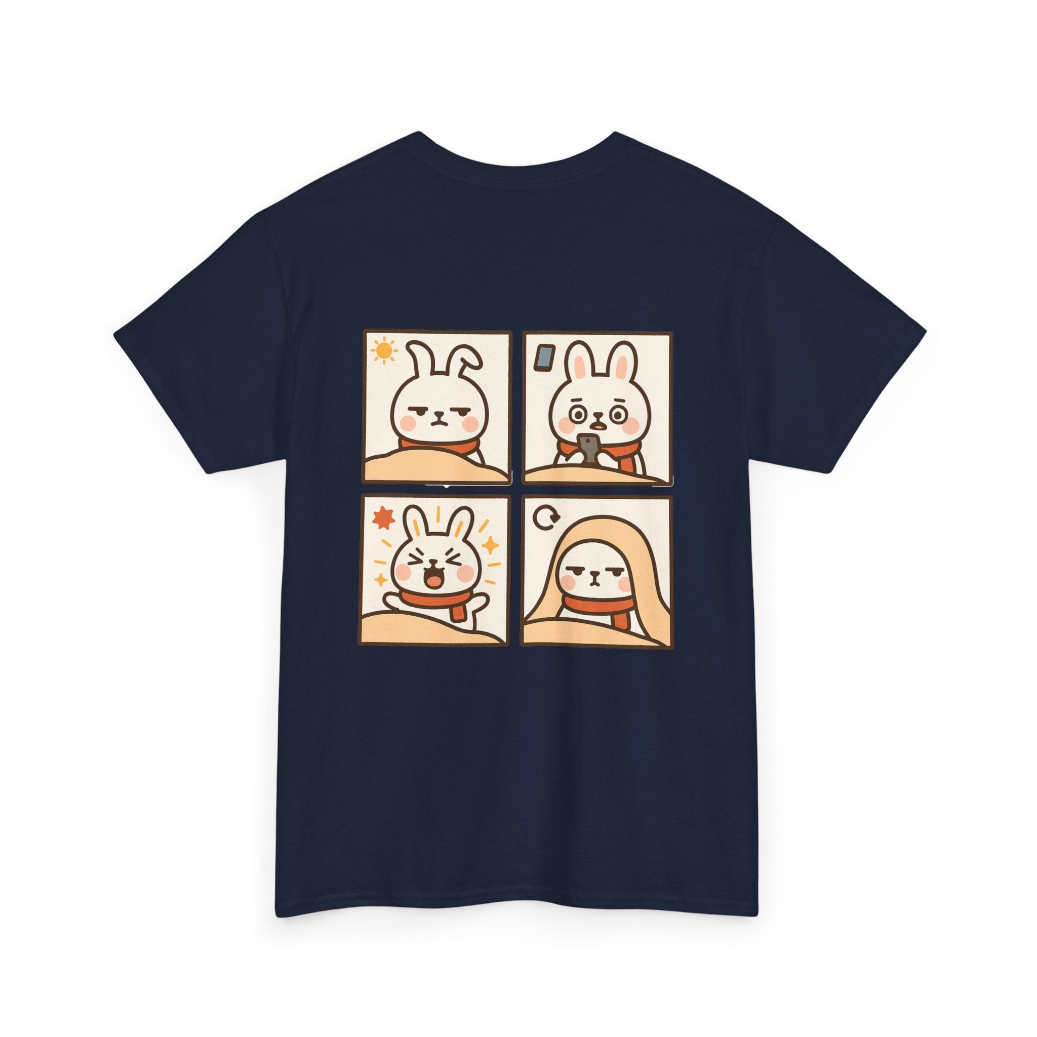 Capymo Family Themed Cute Animal Tee, Cute Cartoon T-Shirt, Bunny Graphic Tee, Funny Family Shirt, Adorable Unisex Cotton Tee