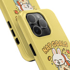 Capymo Family “Nap Goals” Phone Case – Cute Bunny Toto Sleeping on Alarm Clock Cover