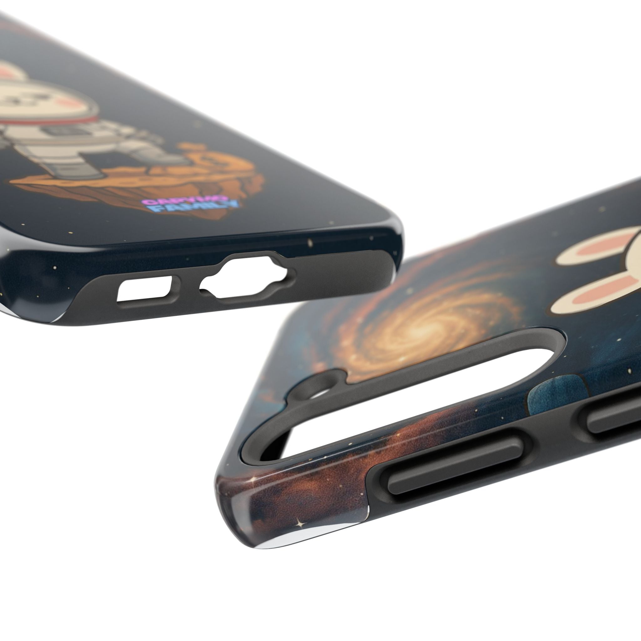 Capymo Family Cute Cartoon Bunny Tough Phone Case –Cute Astronaut  Bunny "Toto" Phone Case