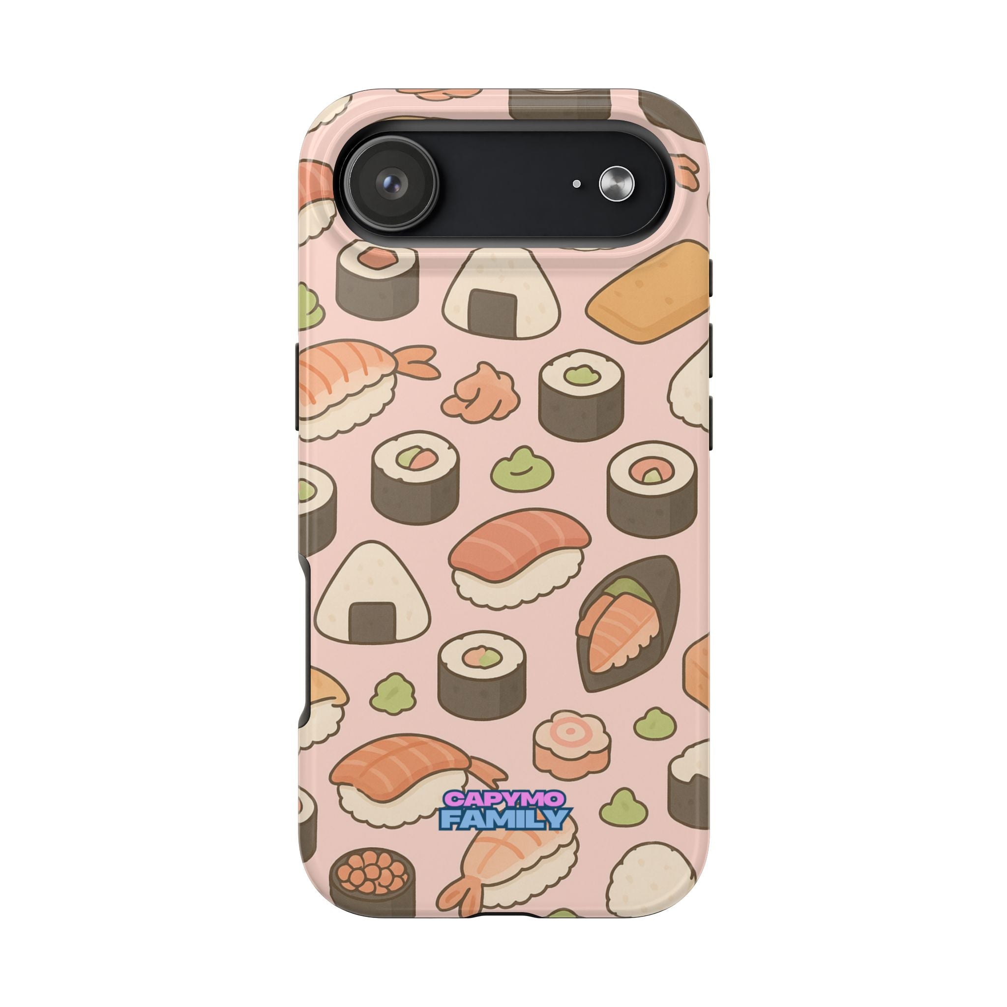 Capymo Family Kawaii Sushi Phone Case – Cute Sushi Pattern Phone Case