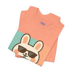 Capymo Family Charming Bunny Graphic Tee, Cute Animal Shirt, Casual Wear, Soft Unisex Tee, Perfect Gift for Animal Lovers, Everyday Fashion