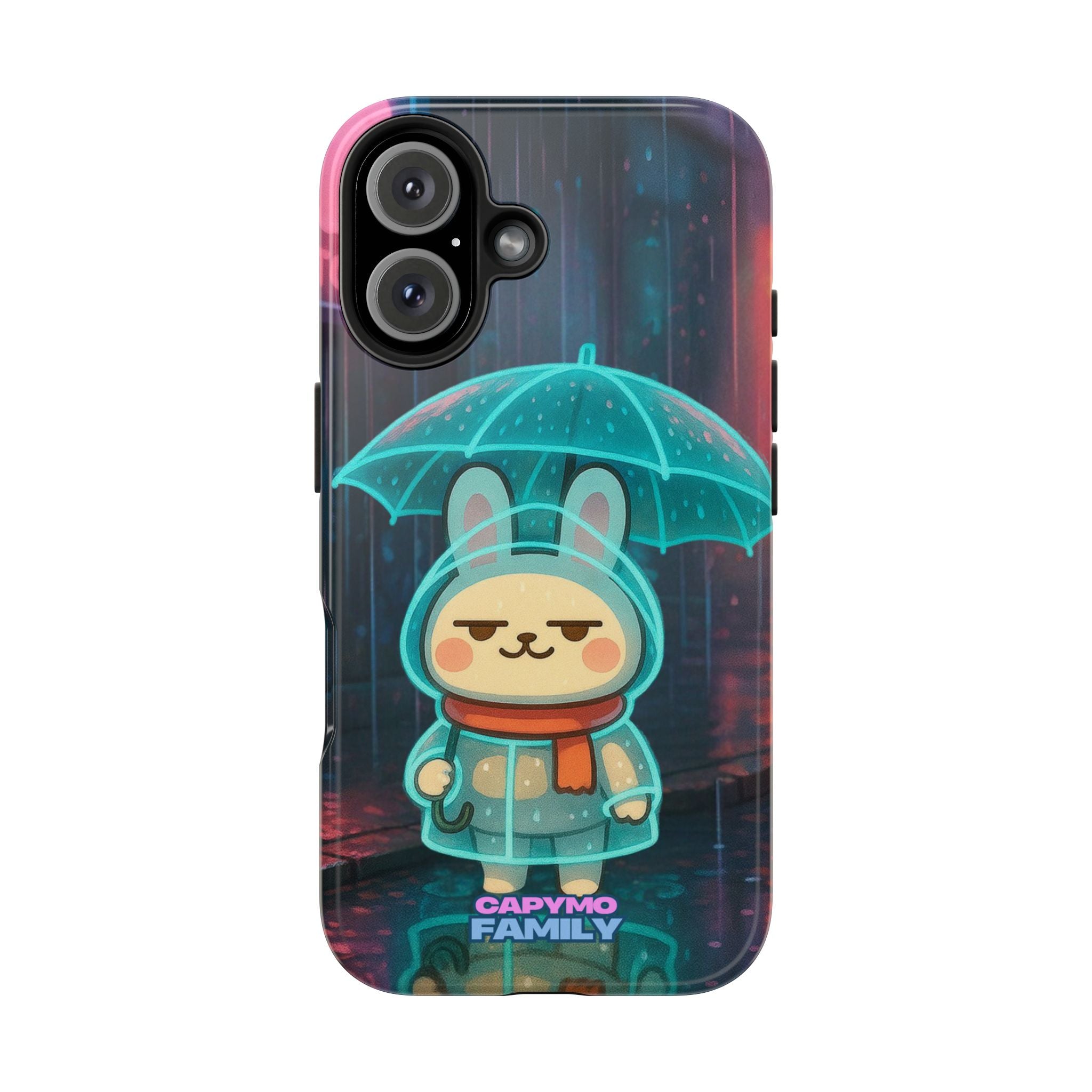 Capymo Family Cute Bunny Phone Case - Cyber Umbrella Bunny "Toto" Phone Case