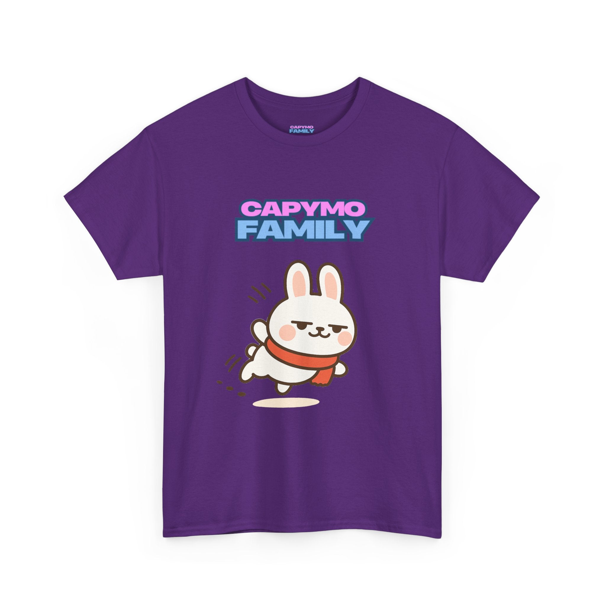 Capymo Family Themed Cute Animal Tee, Cute Cartoon T-Shirt, Bunny Graphic Tee, Funny Family Shirt, Adorable Unisex Cotton Tee