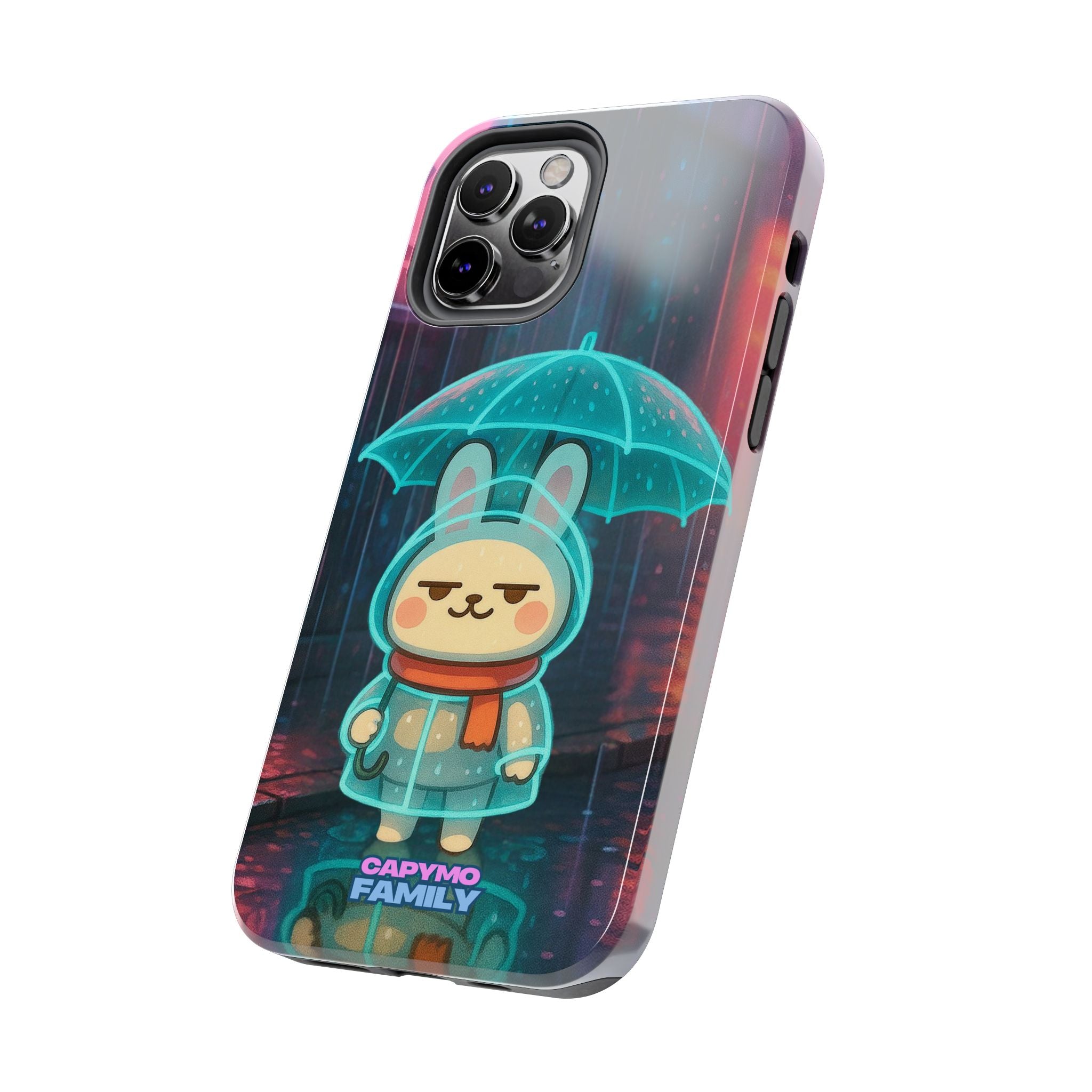 Capymo Family Cute Bunny Phone Case - Cyber Umbrella Bunny "Toto" Phone Case