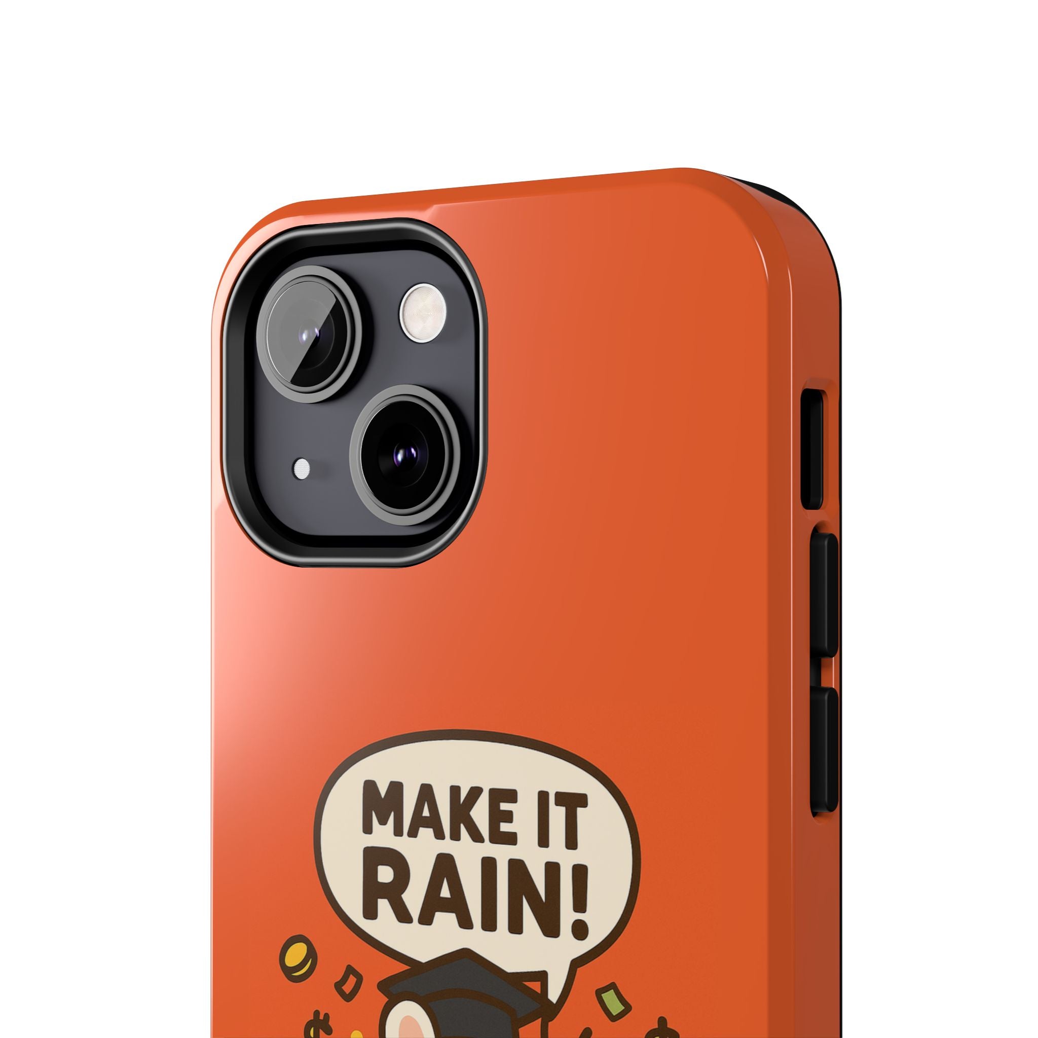 Capymo Family Playful Cute Cartoon Bunny Tough Phone Case –"Make It Rain" Bunny "Toto" Phone Case