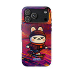 Capymo Family Sunset Skate Bunny Phone Case – Vibrant Skatepark Bunny "Toto" Phone Case