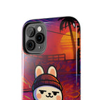 Capymo Family Sunset Skate Bunny Phone Case – Vibrant Skatepark Bunny "Toto" Phone Case