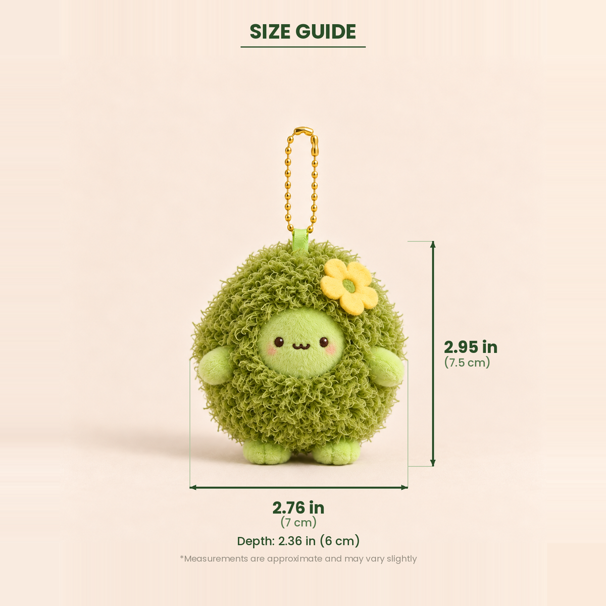 Breezy the Broccoli Plush Keychain