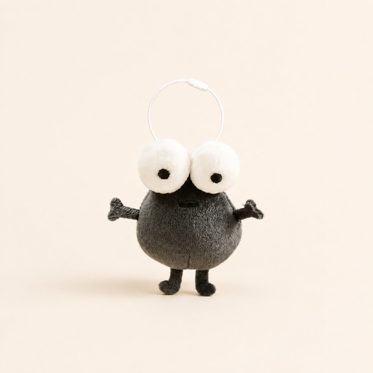 Bugsy -The Googly – 3.1 inch Mini Googly‑Eyed Plush Keychain& Magnet