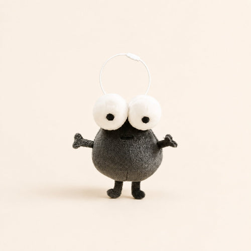 Bugsy -The Googly – 3.1 inch Mini Googly‑Eyed Plush Keychain& Magnet