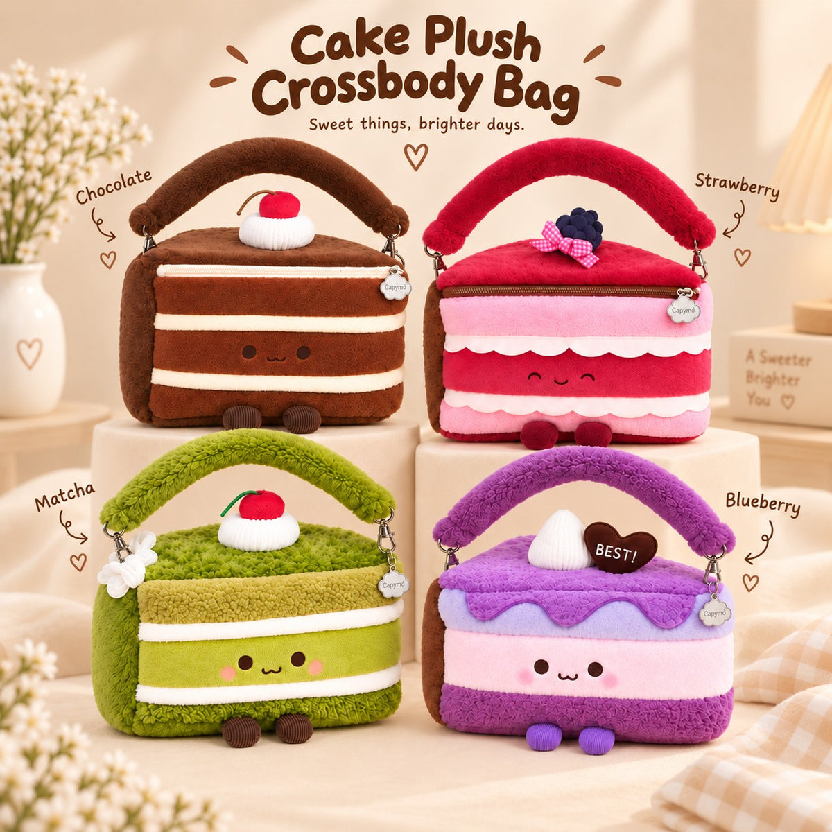Cake Plush Crossbody Bag