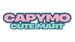 Logo of CAPYMO CUTE MART with colorful text on a white background