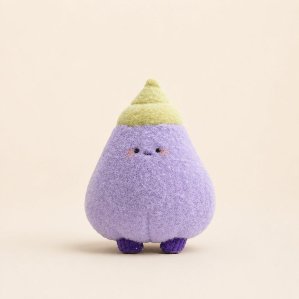 Eggie -The Eggplant – Mysterious Purple Eggplant Plush Charm