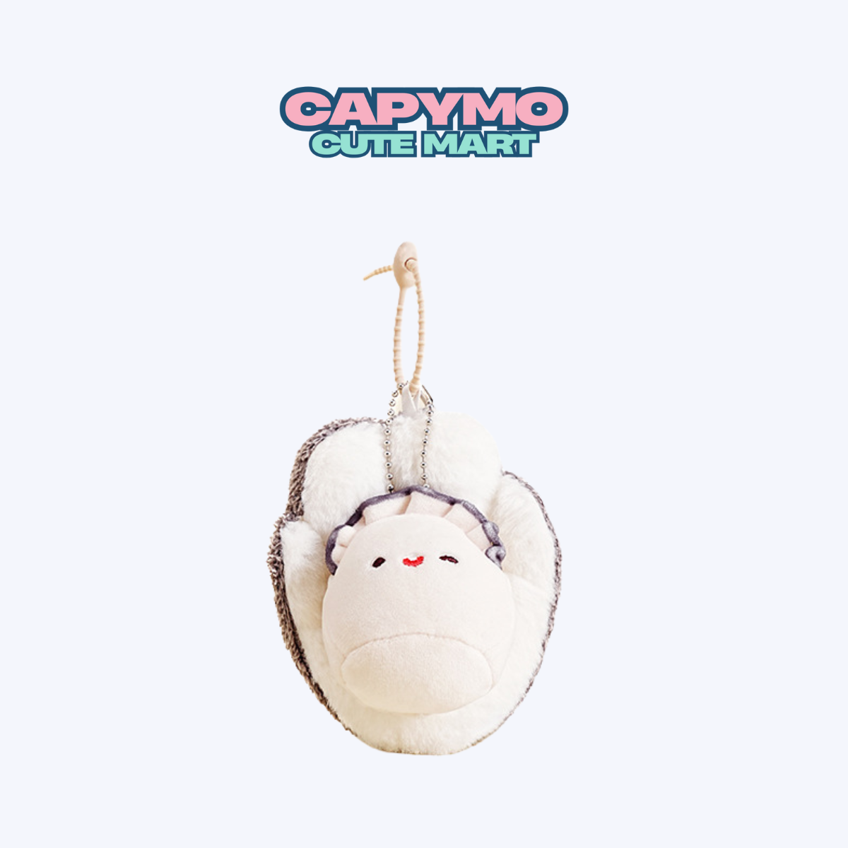 Capy's Pick | Oyster Plush Charm – Cute Seafood Keychain & Unique Gift by Capymo