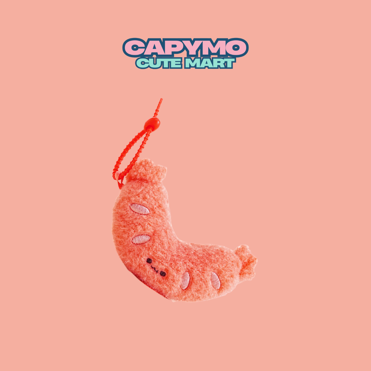 Capy's Pick | Jumbo Sausage Plush Charm – Cute Meat Keychain & Unique Gift by Capymo