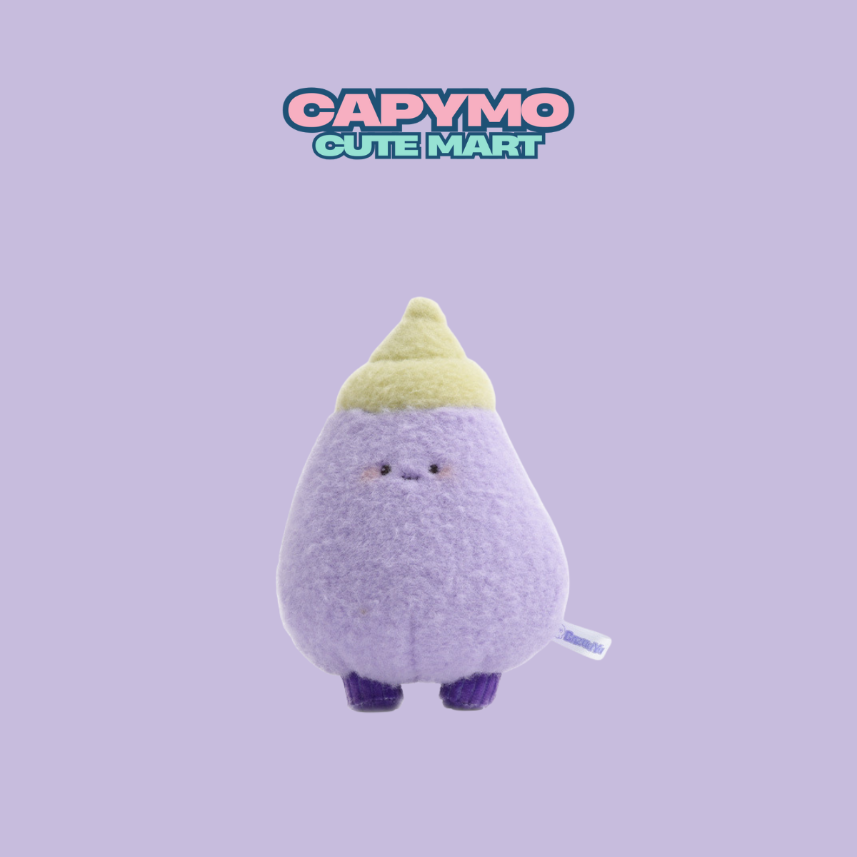 Capy's Pick | Mysterious Purple Drop Plush Charm – Cute Quirky Keychain & Unique Gift