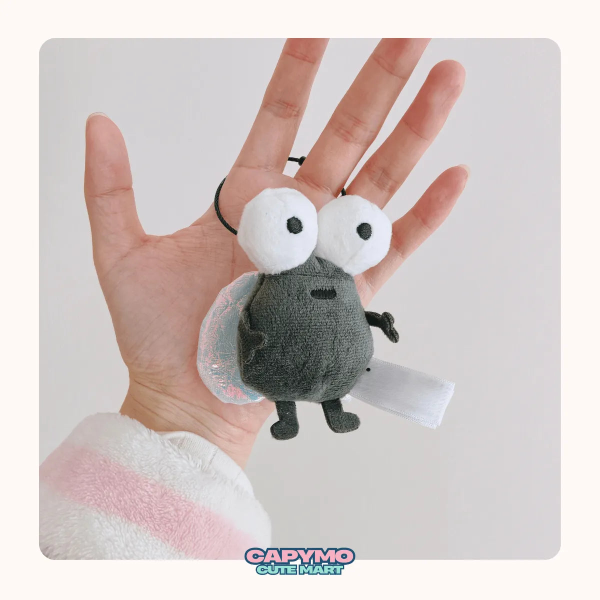 Bugsy -The Googly – 3.1 inch Mini Googly‑Eyed Plush Keychain& Magnet