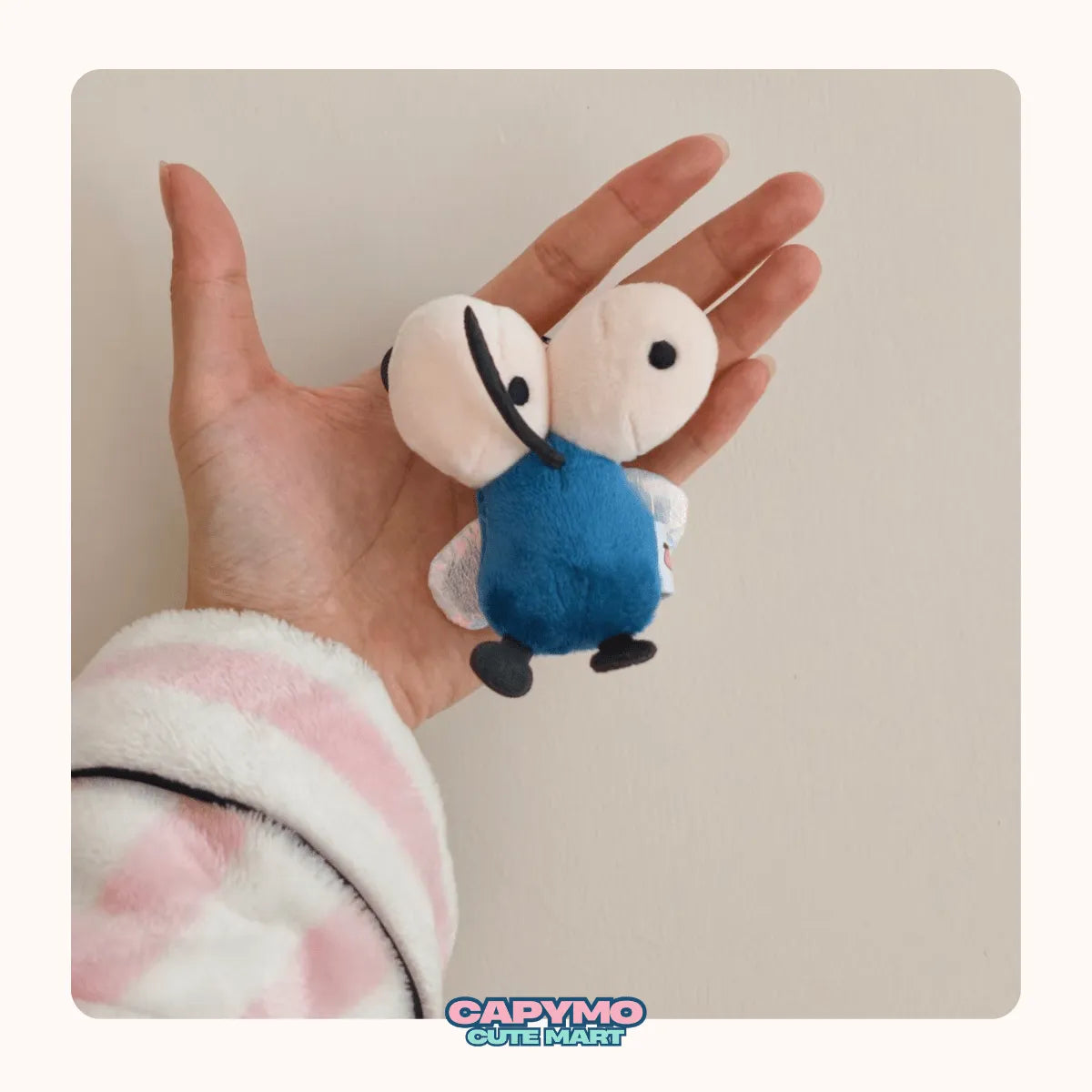 Buzz -The Blue Mosquito – 3.1 inch Mini Blue Mosquito Plush Keychain& Magnet