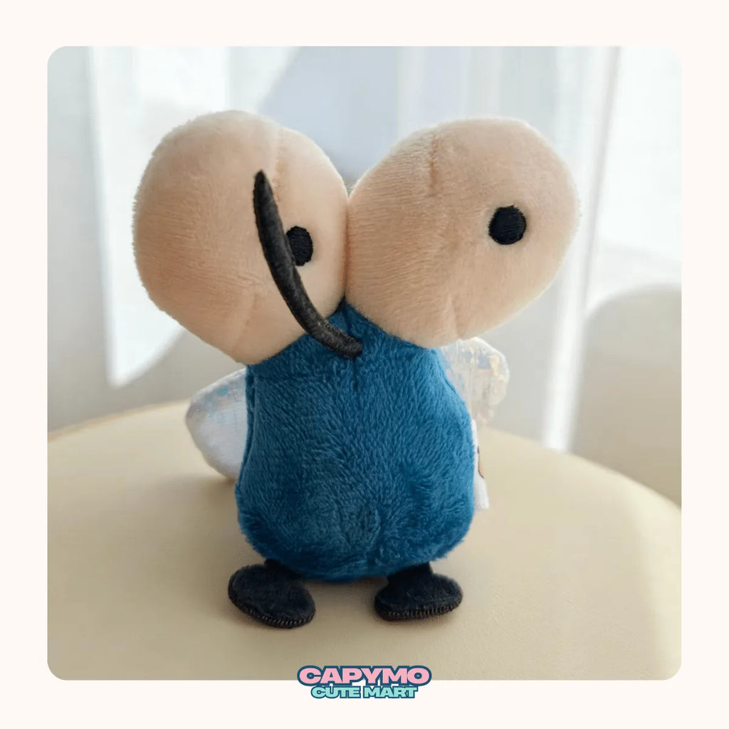 Buzz -The Blue Mosquito – 3.1 inch Mini Blue Mosquito Plush Keychain& Magnet