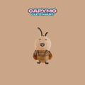 Capymo Cute Mart – 8cm Mini Brown Beetle Plush Keychain | Kawaii Plush Charm - Capymo Cute Mart operated by Glitify LLC