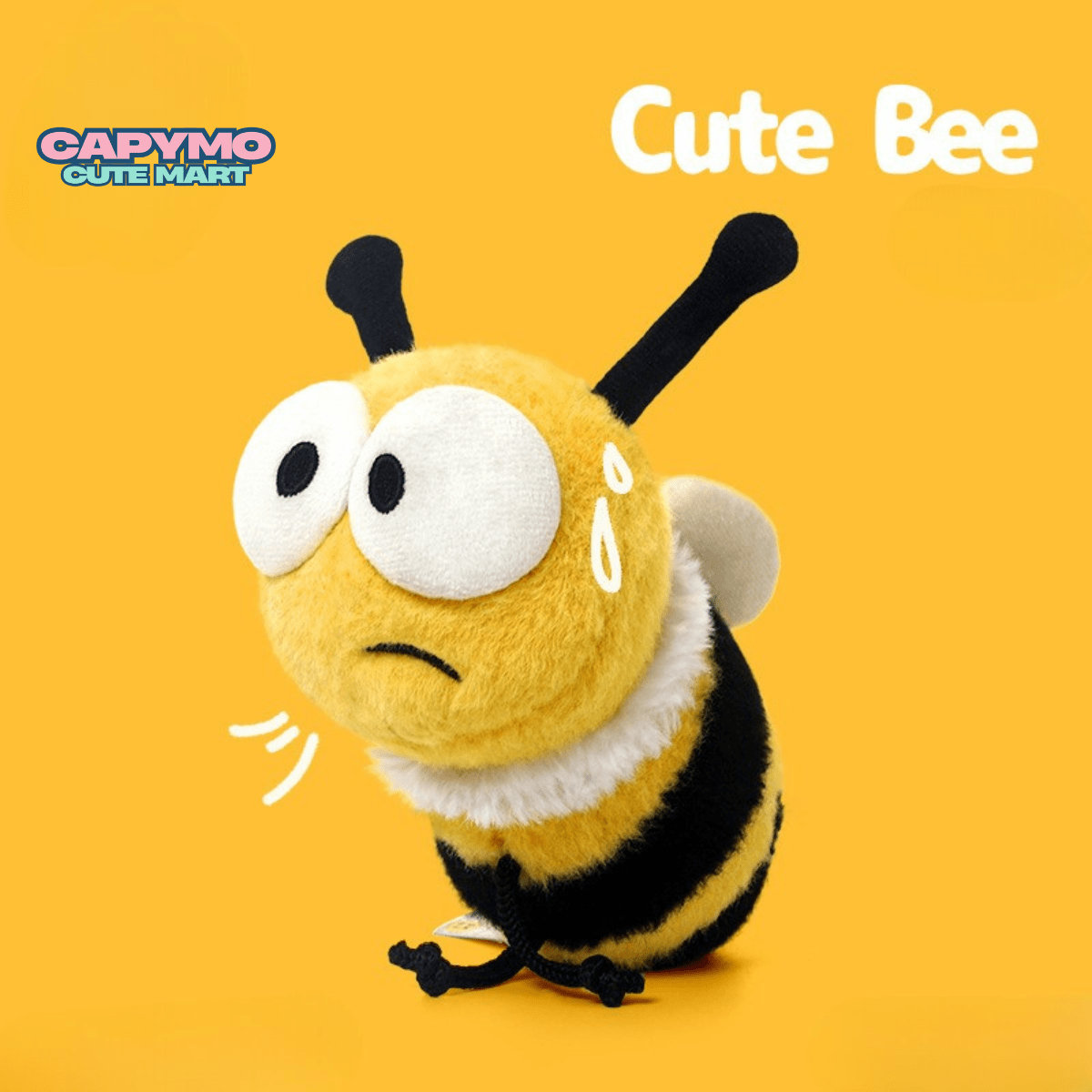 Capymo Cute Mart | Cute Bee Plush Toy | Kawaii Bumblebee Stuffed Animal - Capymo Cute Mart operated by Glitify LLC