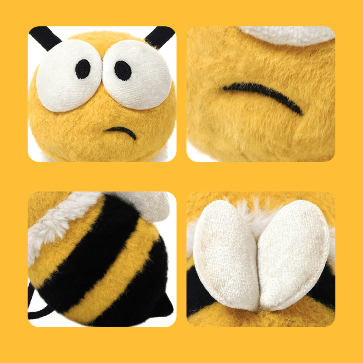 Capymo Cute Mart | Cute Bee Plush Toy | Kawaii Bumblebee Stuffed Animal - Capymo Cute Mart operated by Glitify LLC