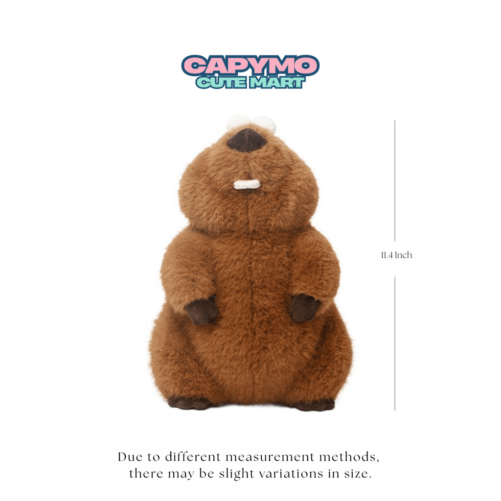 Capymo Cute Mart | Cute Marmot Plush Toy | Chubby Groundhog Stuffed Animal - Capymo Cute Mart operated by Glitify LLC