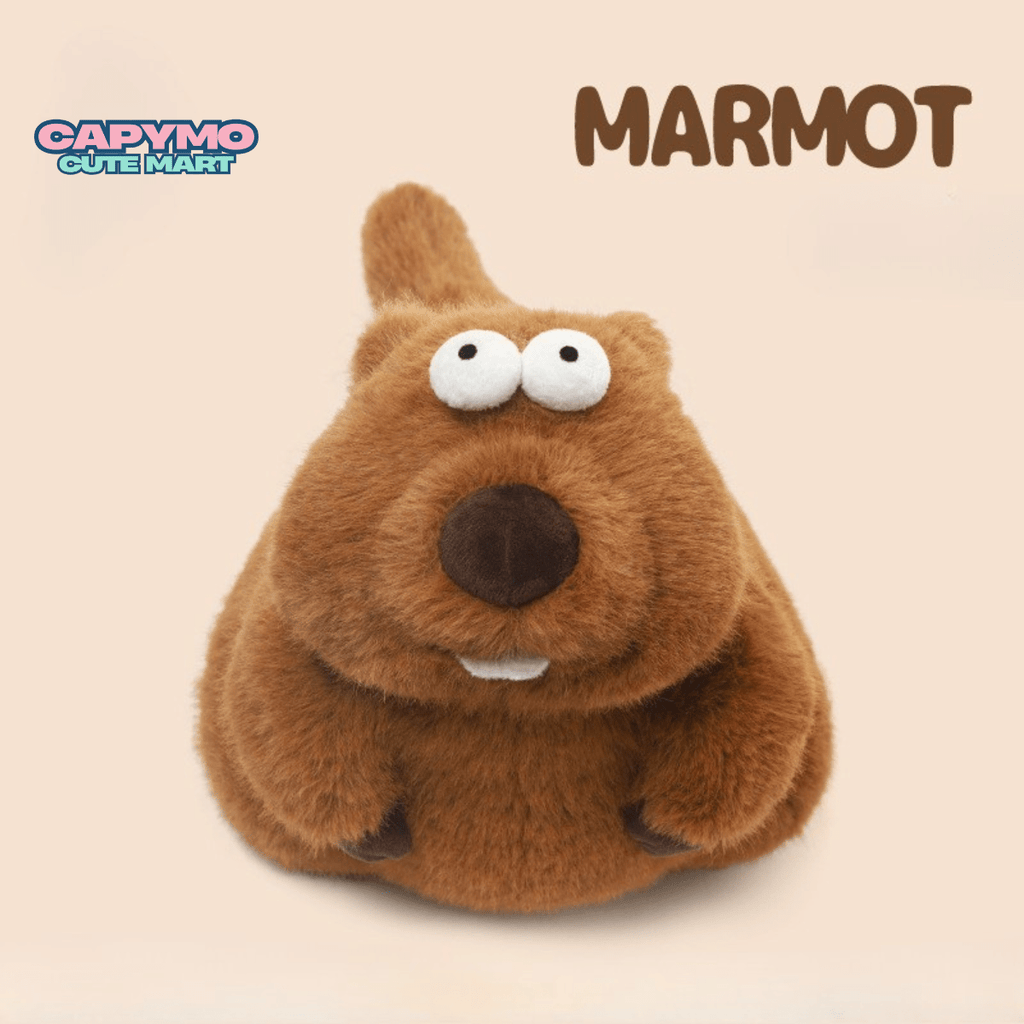 Capymo Cute Mart | Cute Marmot Plush Toy | Chubby Groundhog Stuffed Animal - Capymo Cute Mart operated by Glitify LLC
