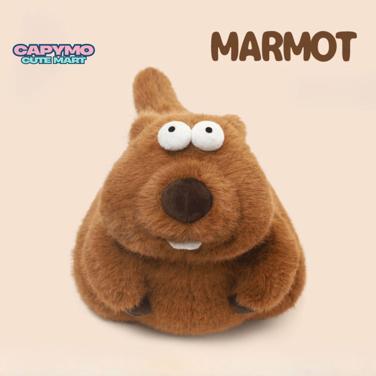 Capymo Cute Mart | Cute Marmot Plush Toy | Chubby Groundhog Stuffed Animal - Capymo Cute Mart operated by Glitify LLC