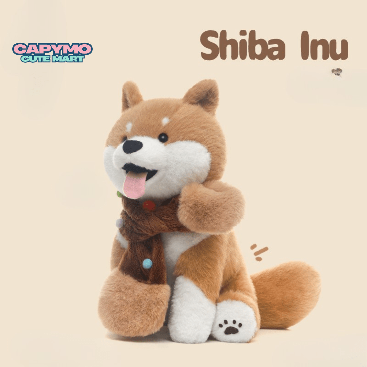 Capymo Cute Mart | Cute Shiba Dog Plush Toy | Kawaii Puppy Plush Doll - Capymo Cute Mart operated by Glitify LLC