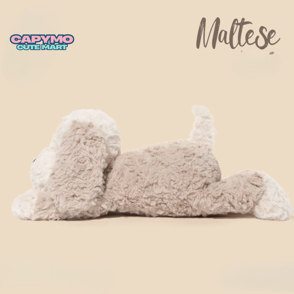Capymo Cute Mart | Floppy Puppy Plush Toy | Kawaii Lying Dog Stuffed Animal | Soft Cuddly Dog Doll - Capymo Cute Mart operated by Glitify LLC