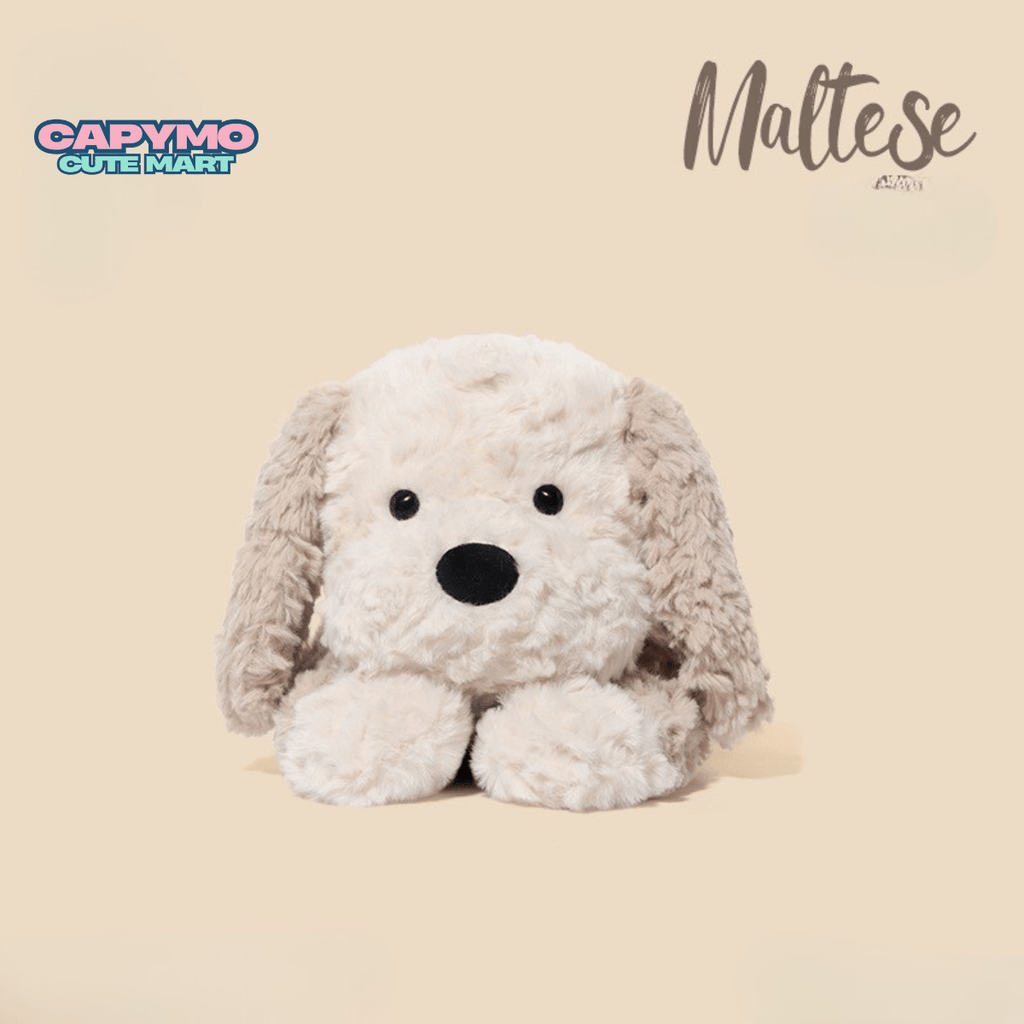 Capymo Cute Mart | Floppy Puppy Plush Toy | Kawaii Lying Dog Stuffed Animal | Soft Cuddly Dog Doll - Capymo Cute Mart operated by Glitify LLC