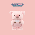 Capymo Cute Mart | Kawaii Overall Pig Stuffed Animal | Soft Pink Pig Doll Gift - Capymo Cute Mart operated by Glitify LLC