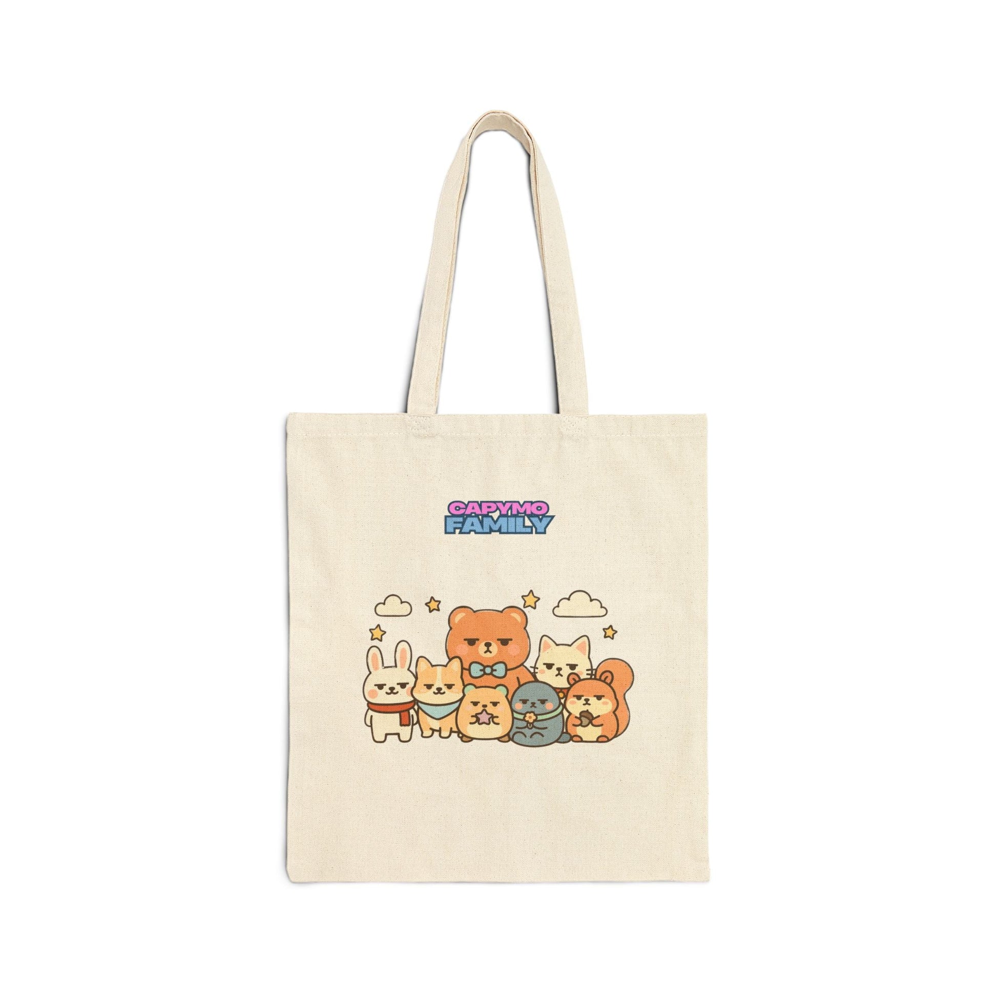 Capymo Family Cute Animal Family Tote Bag | Eco - Friendly Shopper, Ideal for Kids & Adults - Capymo Family
