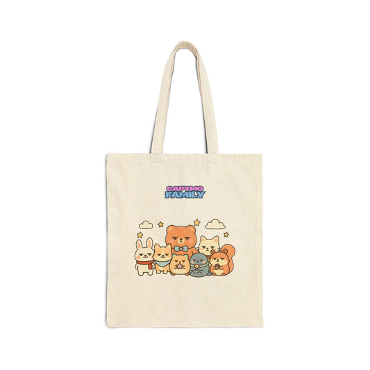 Capymo Family Cute Animal Family Tote Bag | Eco - Friendly Shopper, Ideal for Kids & Adults - Capymo Family