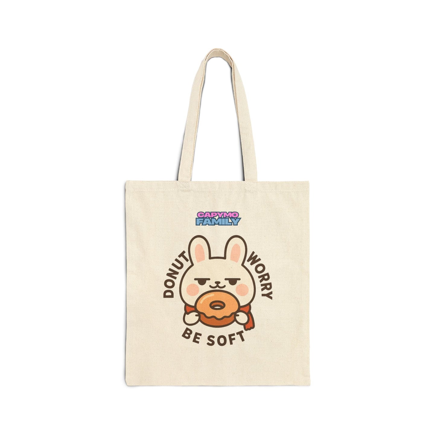 Capymo Family Cute Animal Tote Bag - Donut Worry Be Soft & Hop On the Road, Eco - Friendly Shopping Bag, Gift for Animal Lovers, Travel Tote, Spring & [...] - Capymo Family