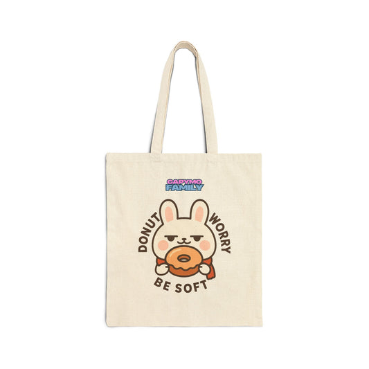 Capymo Family Cute Animal Tote Bag - Donut Worry Be Soft & Hop On the Road, Eco - Friendly Shopping Bag, Gift for Animal Lovers, Travel Tote, Spring & [...] - Capymo Family
