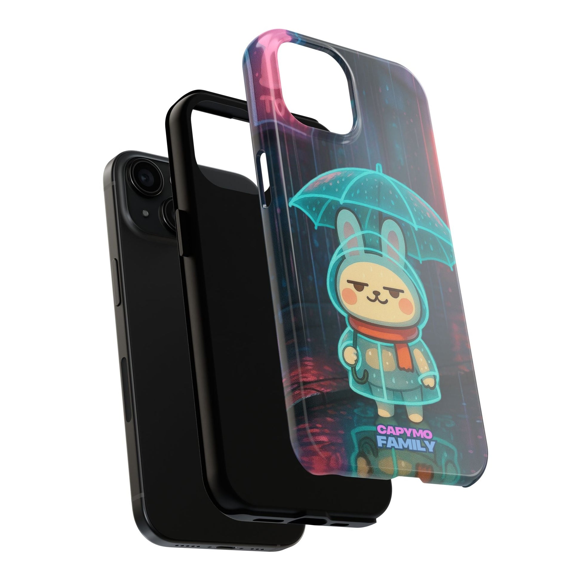 Capymo Family Cute Bunny Phone Case - Cyber Umbrella Bunny "Toto" Phone Case - Capymo Family