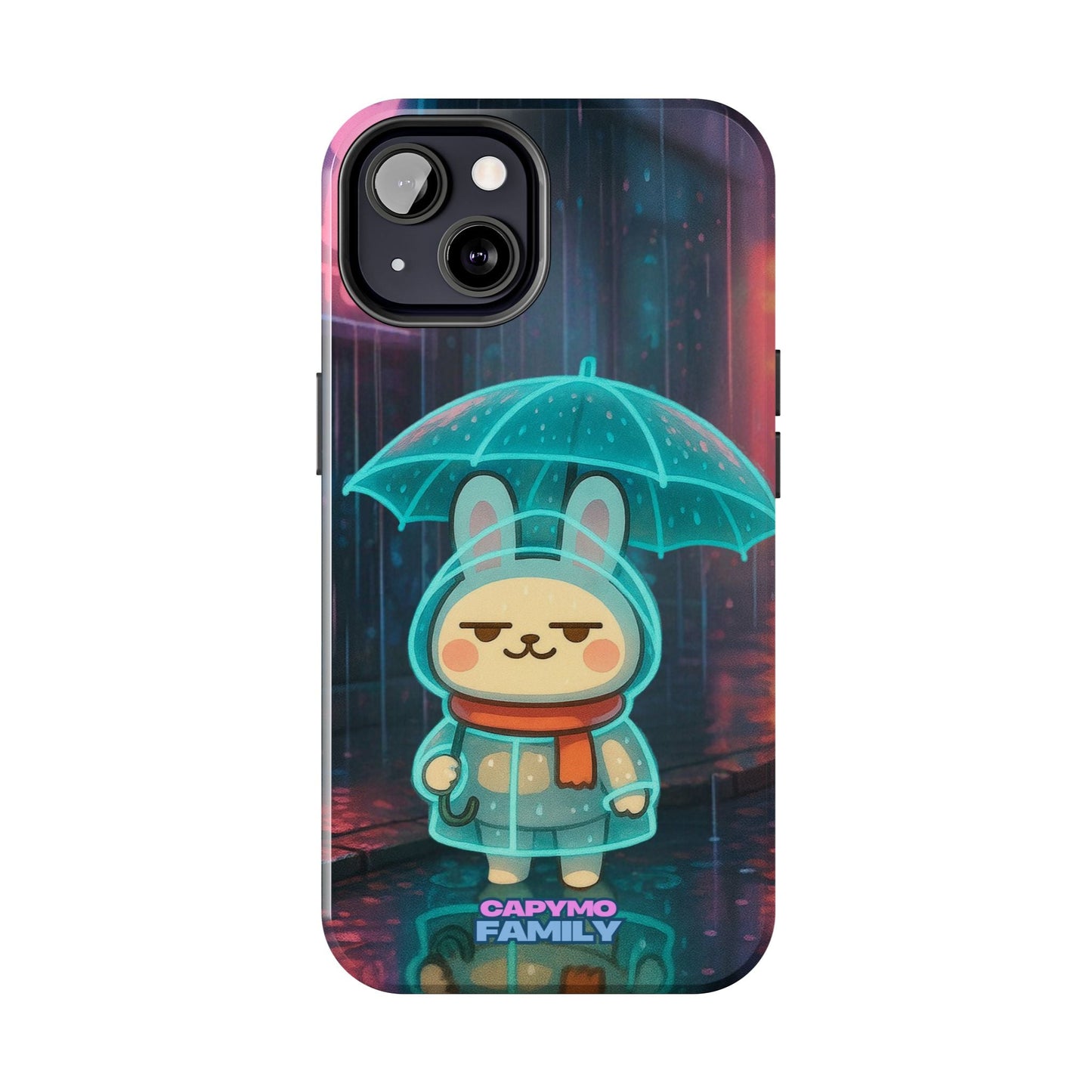 Capymo Family Cute Bunny Phone Case - Cyber Umbrella Bunny "Toto" Phone Case - Capymo Family