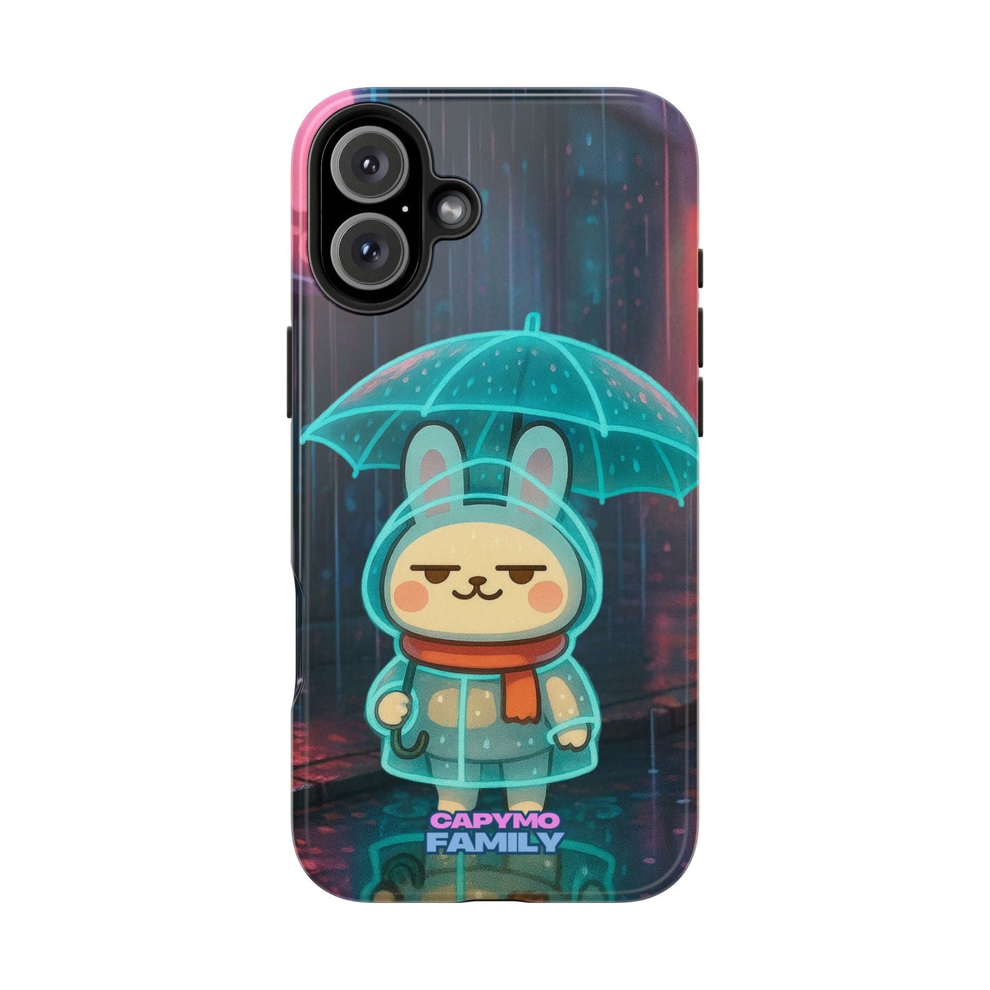Capymo Family Cute Bunny Phone Case - Cyber Umbrella Bunny "Toto" Phone Case - Capymo Family