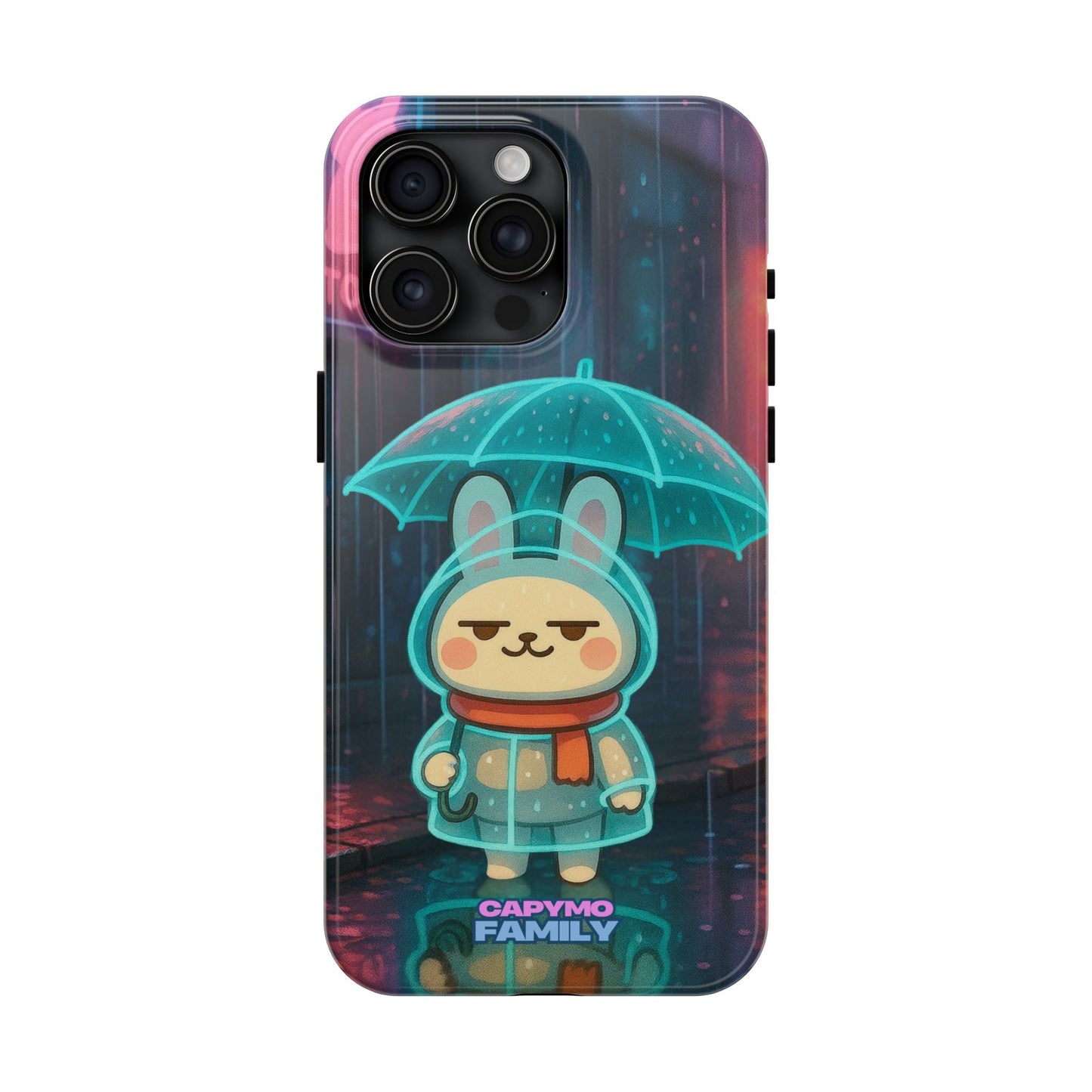 Capymo Family Cute Bunny Phone Case - Cyber Umbrella Bunny "Toto" Phone Case - Capymo Family