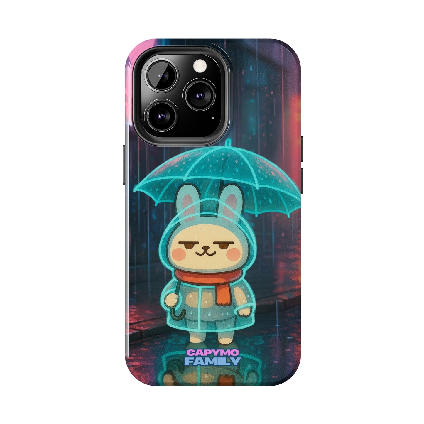 Capymo Family Cute Bunny Phone Case - Cyber Umbrella Bunny "Toto" Phone Case - Capymo Family